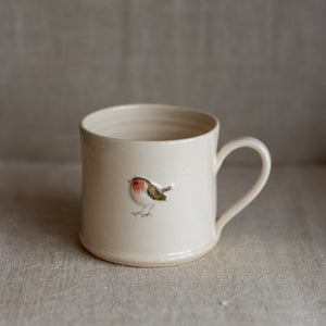 Hogben Pottery espresso mug - robin