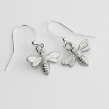 Load image into Gallery viewer, Pewter bee earrings - Lancaster &amp; Gibbings
