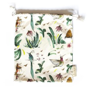 Garden Party Small Drawstring Bag - Anna Wright