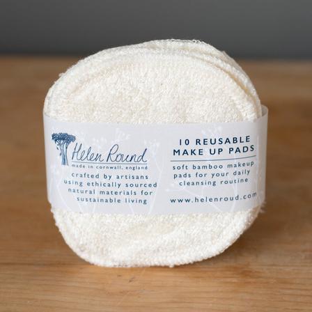 Reusable bamboo makeup pads - Helen Round