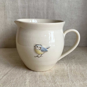 Hogben Pottery Jug - Blue Tit