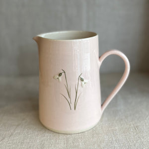 Hogben Pottery jug - snowdrop