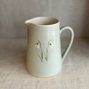 Hogben Pottery jug - snowdrop