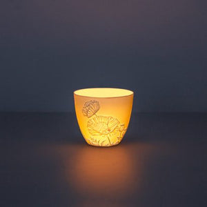 Porcelain candle cup