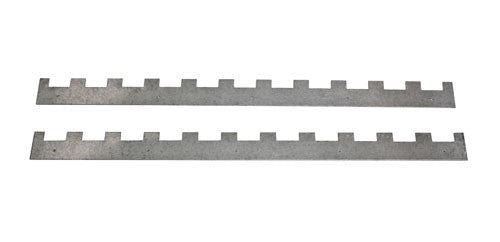 National 11 slot metal castellated spacers, pair