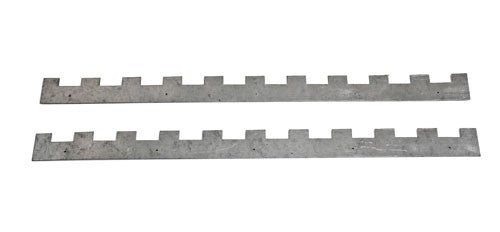 National 10 slot Metal Castellated Spacers, pair