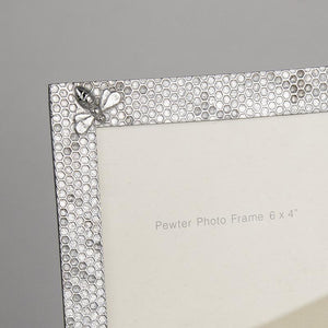 Pewter Honeycomb Photo Frame - Lancaster & Gibbings