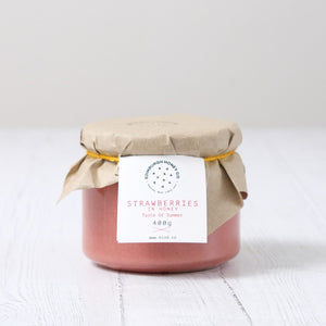 Strawberries in rapeseed honey - Edinburgh Honey Company