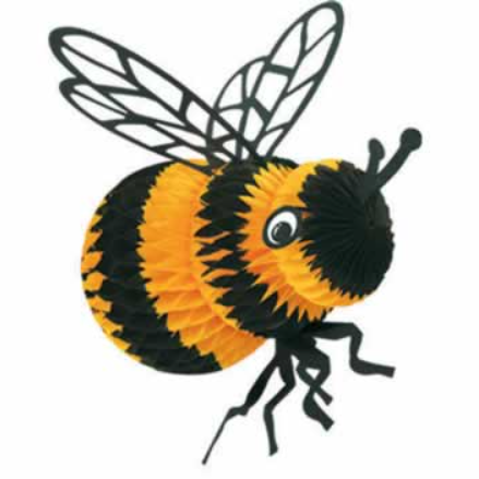 Tissue Bumble Bee Decoration