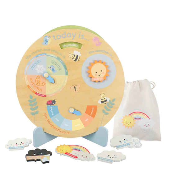 Spring Garden Weather Clock - Orange Tree Toys