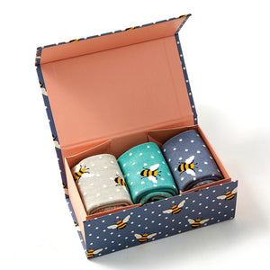 Bamboo Socks Box (3 pairs) - Miss Sparrow