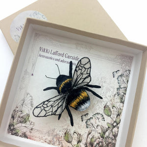 Bee brooch or hair clip - Vikki Lafford Garside