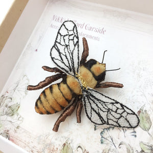 Bee brooch or hair clip - Vikki Lafford Garside