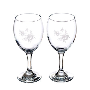 Bee water / wine glass