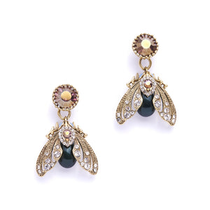 Bejewelled Moth Earrings - Bill Skinner Studio